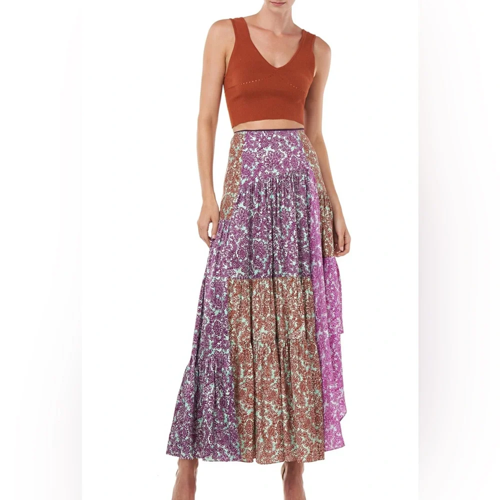 Amur Rust Orange Knit Crop tank Top - Picture 6 of 6